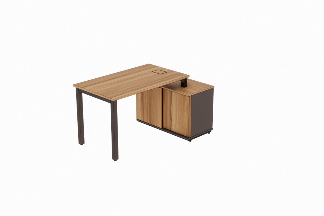 Mesa de escritório gerente com armário Pórtico